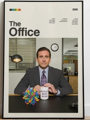 The Office Modern Tv Series Michael Scott Drink Coffee Vintage Wall Decor Poster