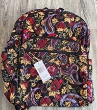 NWT VERA BRADLEY Large Bancroft Backpack, midnight garden paisley, 145