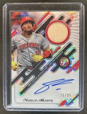 2025 Topps Pristine Noelvi Marte Pieces Relic Auto Bat Refractor #/99 Reds