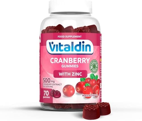 Complément alimentaire canneberge VITALDIN 500 mg cranberry gummies confort urinaire