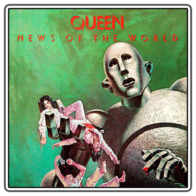 Queen - News Of The World Album Cover Sticker Waterproof Vinyl Decal Die-Cut