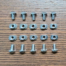 SET OF 10X NUTS AND #10-24 SCREWS M-LOK STAINLESS STEEL HARDWARE MADE IN USA