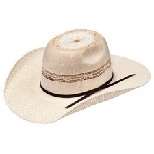 Ariat Youth Bangora Ivory and Tan Straw Hat A73212