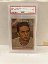 1966 Topps Venezuelan #5 JIM FREGOSI California Angels PSA 3 POP 2