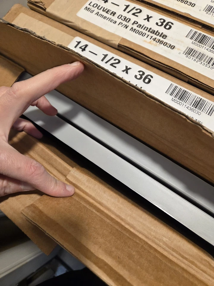 8 Builders Edge 14.5 in. x 36 in. Louvered Vinyl Exterior Shutters 4 Pair - Image 4 of 4