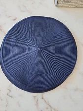 Set 4 Round Braided Woven Placemat Kitchen Dining Table Mats Washable 36cm/14in