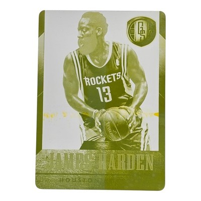 2014-15 Gold Standard James Harden Printing Plate #97 SP #'d 1/1