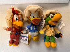Disney Store Vintage Panchito Jose Carioca Donald Duck 3 Caballeros 9  Plush NWT