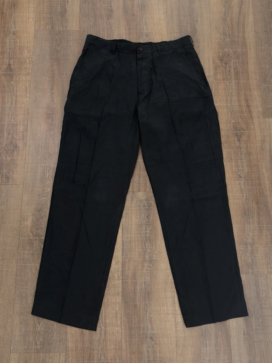パンツ 90s Polo Ralph Lauren linen slacks Black Polo Ralph Lauren Black Linen Pants for Men for sale | eBay