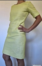 Antonio Melani sz 6 Lime Green Eyelet Embroidered Sheath Easter Dress EUC