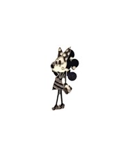 Disney Minnie Mouse Paris Fashion Glamour Set Minnie In Striped Skirt Pin
