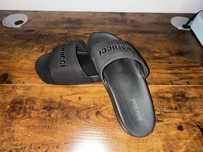 Marucci Men's Slide Sandals Black Logo Accent Synthetic Upper Size 6