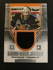 2013-14 ITG Between the Pipes #GUM-13 Francois Tremblay Game-Used Jersey Silver