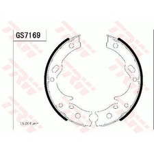 ORIGINAL® Trw GS7169 Bremsbackensatz, Feststellbremse, Handbremse