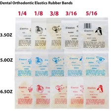 US Dental Ortho Elastics Latex Braces Orthodontic Rubber Bands 3.5,5.0,6.5 OZ