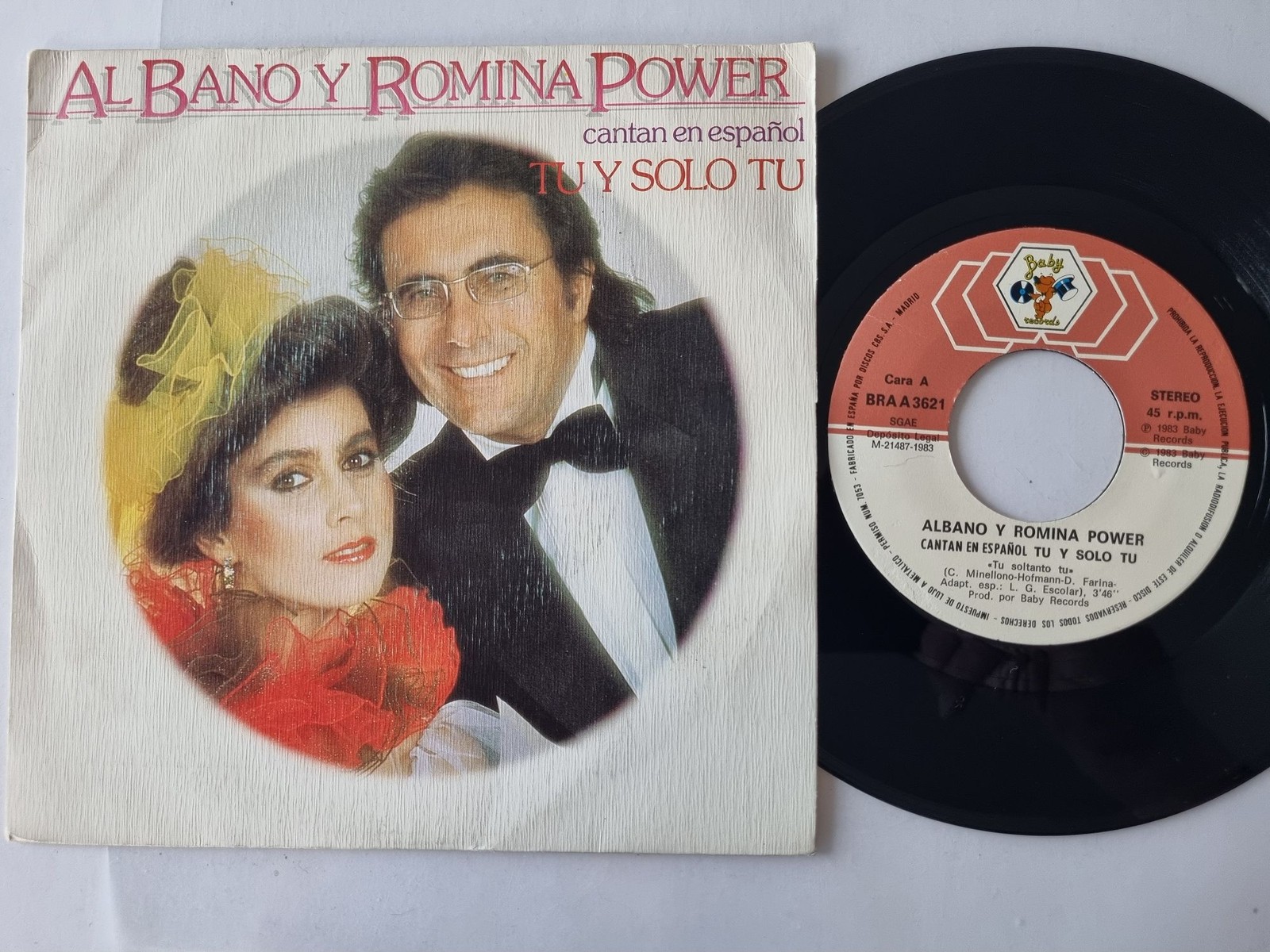 Al Bano & Romina Power - Tu y solo tu 7'' Vinyl Spain SUNG IN SPANISH