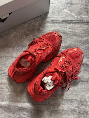 Balenciaga 3XL Distressed Sneakers in Red - Size 46 (13US) - NEW