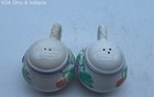 Ceramic Salt and Pepper Shakers Set 2pc Fruit Relief Made in Taiwan Vintage — photo 5