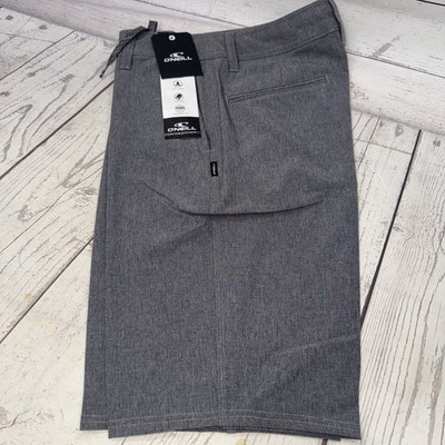 O NEILL Standard Fit Above Knee 19  Reserve Heather Hybrid Shorts Sz 34