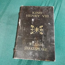 False Faux Book Storage Box Shakespeare King Henry VIII Felt Lined - P