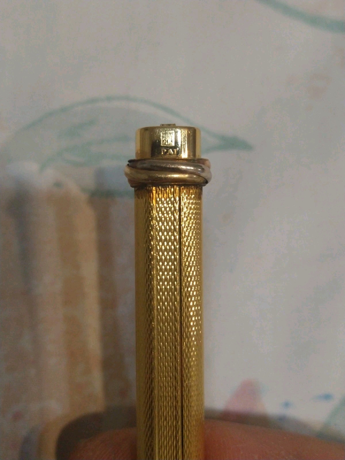 Cartier Trinity Gold Plated Ballpoint Pen Made In France 