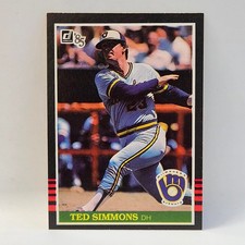 Ted Simmons #414 Milwaukee Brewers 1985 Donruss Baseball Card