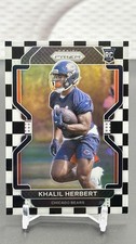 2021 Panini Prizm - Rookie Khalil Herbert #425 Black & White Checker Prizm (RC)