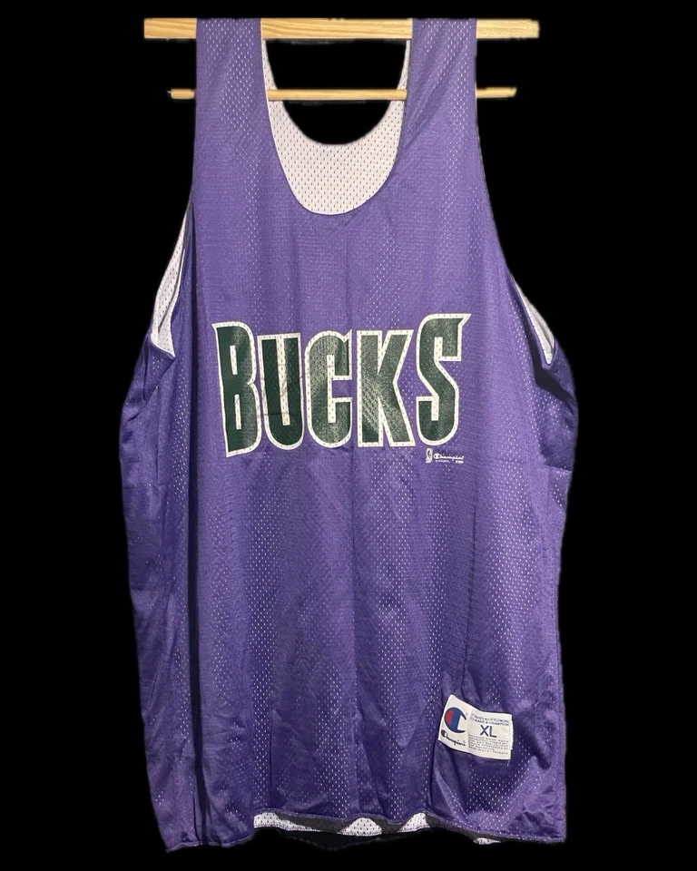 Milwaukee Bucks Champion Tank Top Jersey + Shorts Sz XL Ray Allen Glen Robinson - Image 2 of 4
