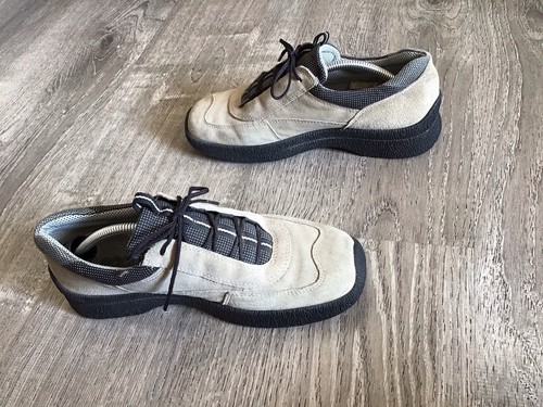 Ecco weiche bequeme Damen-Wanderschuhe Größe 37 US 7 beige hellbraun Schnürschuhe Oxford-Schuhe - Bild 5 von 13