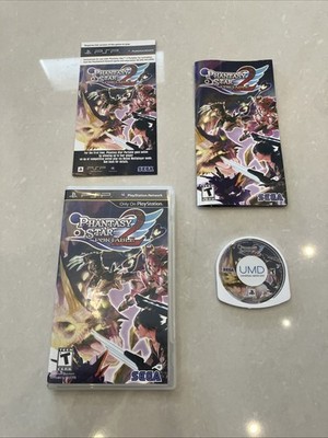 Phantasy Star Portable 2 PSP Complete CIB w Manual & Insert Tested