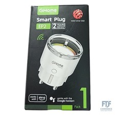 GHome Smart WLAN Steckdose,Kleinste WiFi Steckdose Zubehör App Fernbedienung, St