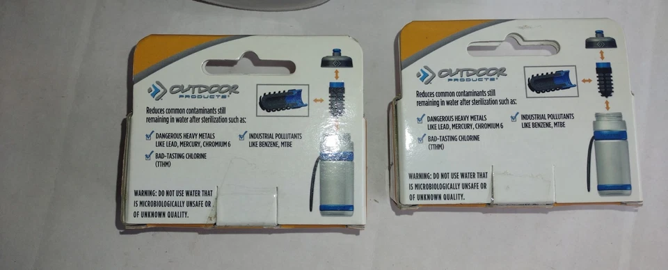 (2) Outdoor Products Water Filtration Squeeze Bottles With (2) Extra Cartages - Image 4 of 4