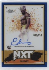 2025 Topps Chrome WWE NXT Blue Refractor 49/150 Edris Enofe #NXT-EEF Auto 0s2