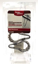 NWT Shower Hooks Easy Glide Chrome Better Homes Garden 12 Pack