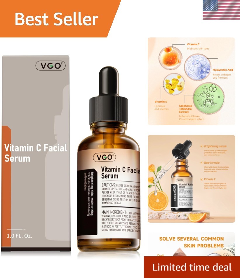 For Face, Vit C Anti Aging Serum With Hyaluronic Acid &...