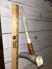 Handmade Whitetail Deer Antler Pipe. 9