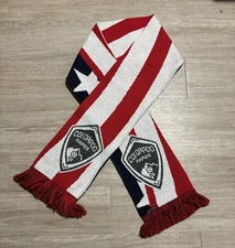 Colorado Rapids MLS Major League Soccer Red White Blue Stars And Stripe Scarf