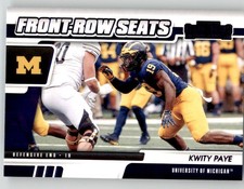2021 Panini Contenders Draft Picks Front Row Seats Kwity Paye #36