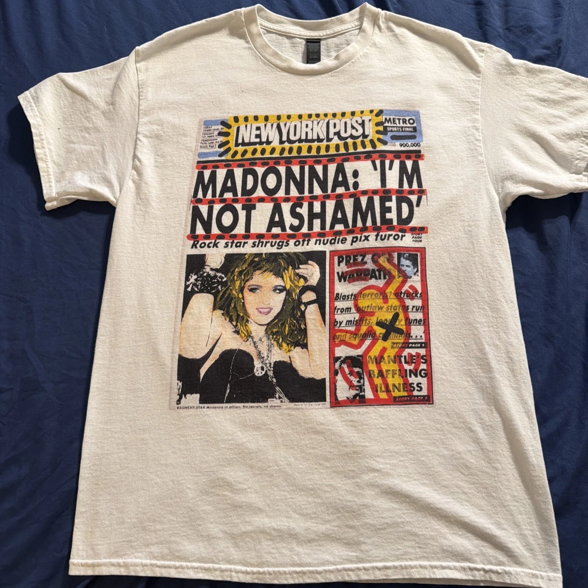 Las mejores ofertas en Camisas blancas Madonna para hombres | eBay
