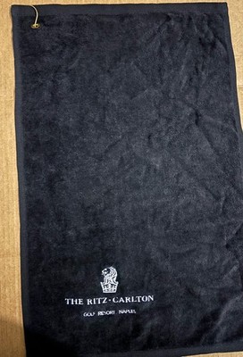 New The Ritz Carlton Naples Florida Golf Resort Towel With Metal Golf Bag Clip