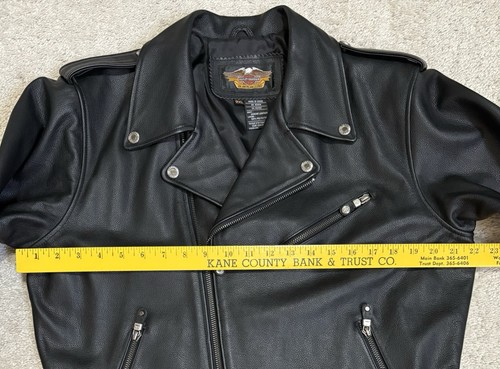 Giacca Harley Davidson 100 Anniversario Donna Taglia Media Pelle Nera - Foto 11 di 23