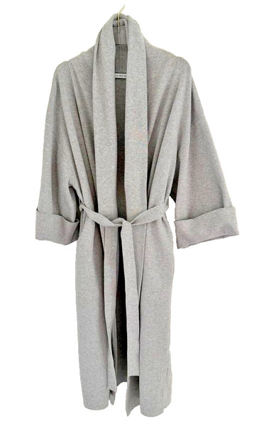 Camilla and Marc Belted Linden Organic Cardi Grey Marle Sz M Coatigan