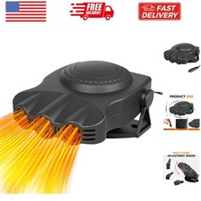 Car Heater Defogger Fan, Portable 30 Second Fast Heating Defrost Defogger Coo...