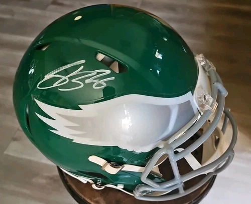 Saquon Barkley FS Autographed Helmet | Kelly Green | Authentic | HTF Speed |