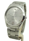 ROLEX 34mm AIR-KING SILVER DIAL AUTOMATIC WATCH 5500 on BRACELET Circa 1967