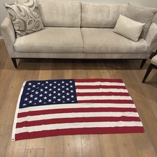 Bandera Americana Auténtica De Colección 3x5 Hecha en EE. UU. Centinela en el Tiempo 4 de Julio