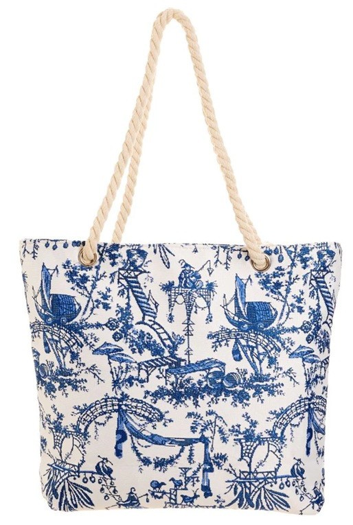Signare Chinoiserie British Museum Tapestry Beach Bag Tote Big Shopping Shopper