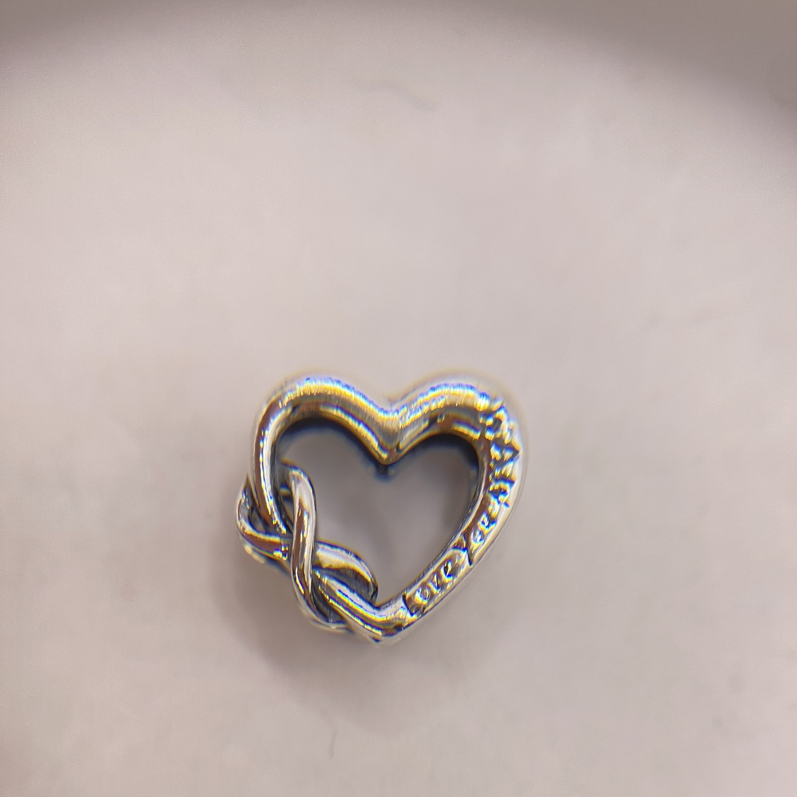 Pandora Womens Love You Mom Infinity Heart 925 Sterling Silver Charm