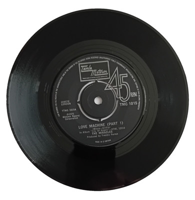 THE MIRACLES - LOVE MACHINE ( Part 1) /LOVE MACHINE ( Part 2) UK-TMG 1015 - 1975