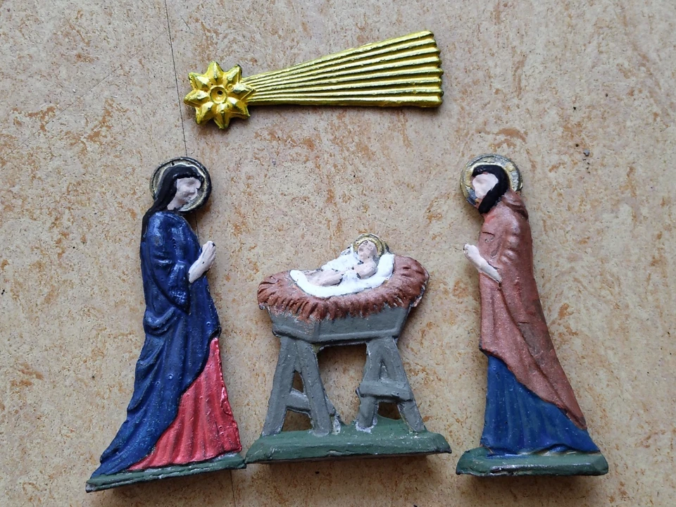 Krippenfiguren Figuren für Krippe aus Zinn Weihnachten Zinnfiguren - Bild 2 von 4
